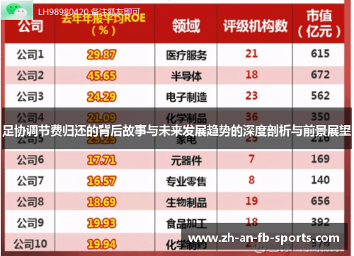 足协调节费归还的背后故事与未来发展趋势的深度剖析与前景展望 足协调节费归还的背后故事与未来发展趋势的深度剖析与前景展望